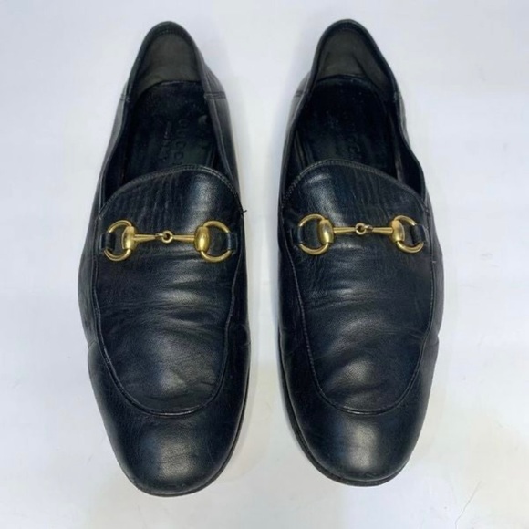 Gucci Horsebit Classic Italian Leather Loafer Slipper 407314 Black Size 9 /US 11 - Picture 2 of 12